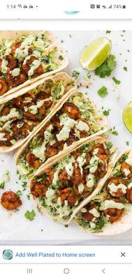 Shrimp tacos