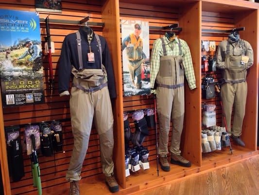 Fly fishing gear displays!