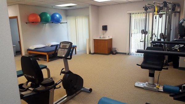 Professional Physical Therapy space for one-on-one spine treatment.