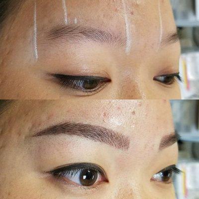 3D Microblading Eyebrow Before & After!