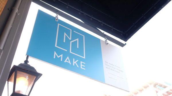 MAKE films' entrance sign.