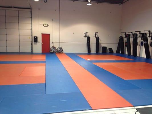 Another view of the main MMA gym space.