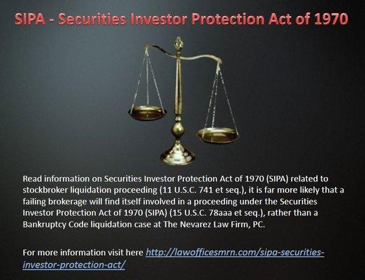 SIPA - Securities Investor Protection Act of 1970