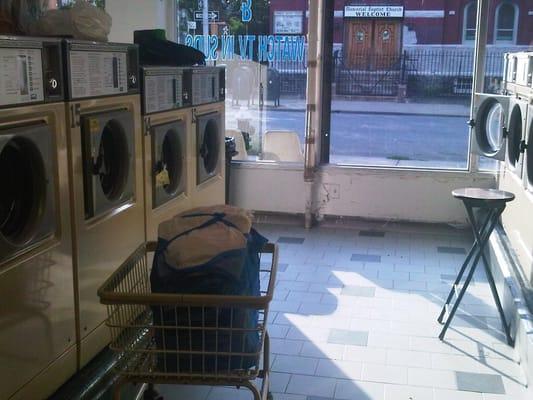 the inside... there are plenty of washers and dryers.  I managed to capture just a couple.