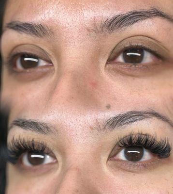 Volume wispy lashes