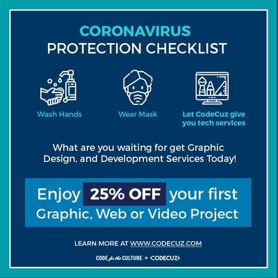 Enjoy 25% OFF any Graphic, Web or Video Project