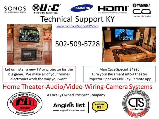 We are a locally owned Audio/Visual company that can make your home or office function the way you want.