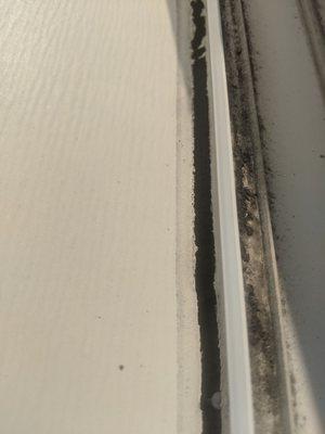 Failed caulking