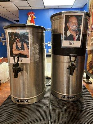 Iced tea dispensers