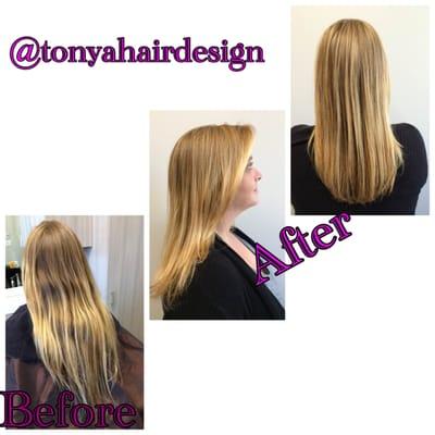 Subtle long layers. Natural highlights for low maintenance