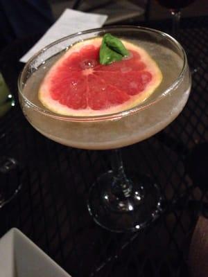 Paloma: Mezcal Anejo + Grapefruit + Basil + Agave