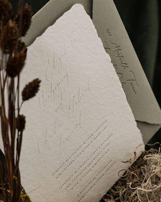 Embossing invitations