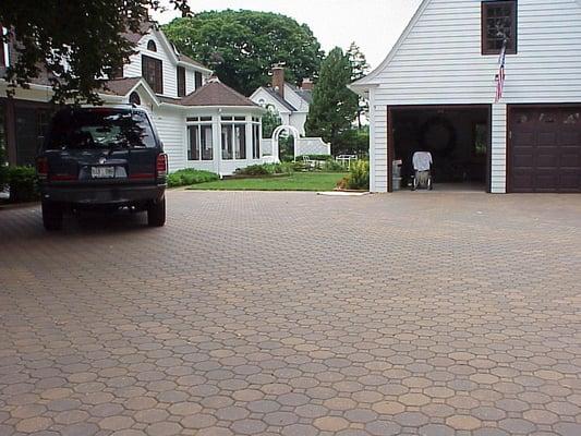 Ruperto Contracting Inc - Joseph & Federico - Joe & Fred Ruperto. 7yrs After Install. Concrete ICPI Paver Driveway. Garden City