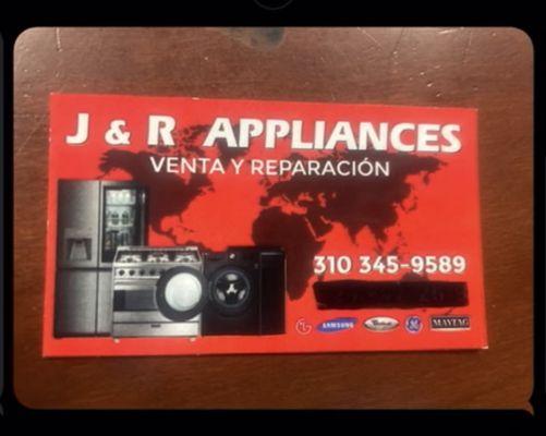 J&R Appliances, is the other fictitious business name they are using. Note, there is not business license number.