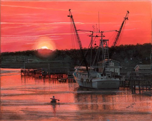 wesleys pride and the sunset kayaker nc