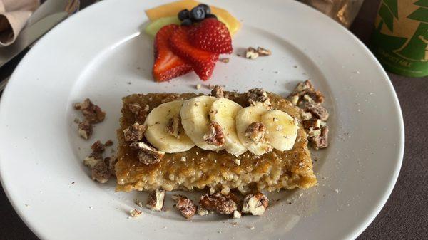 Steel cut oat vegan breakfast