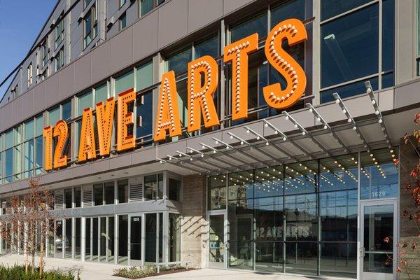 Commercial entrance to the 12th Avenue Arts Building