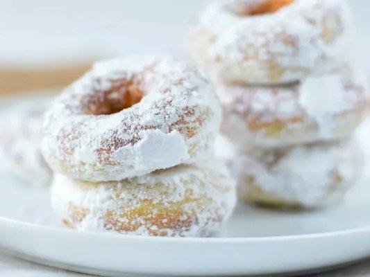 We have a Mini Donuts Machine. Enjoy fresh mini donuts made to order. Powdered Sugar Minis