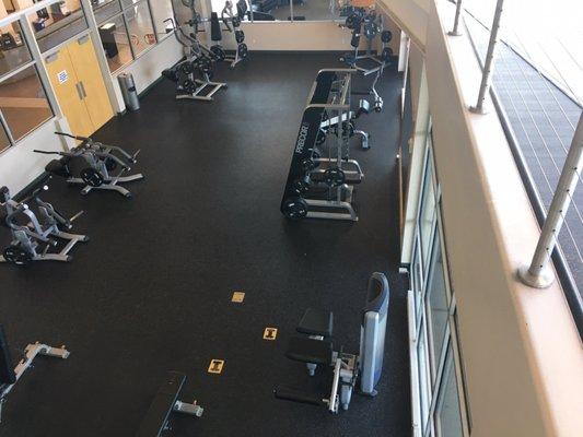 Free weights downstairs