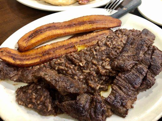 Carne Asada con Casamiento & Platano