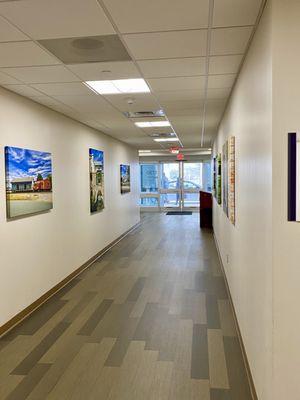 Hallway out of medical center