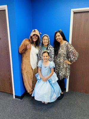 Animal Day for the therapists, and wear your Halloween costume to OT for the kiddos