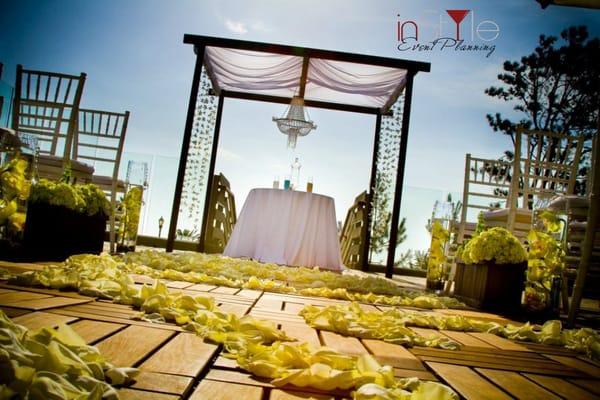 Chuppah L'Auberge Del Mar Ceremony San Diego Wedding Planner InStyle Event Planning