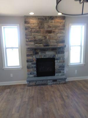 Stone fire place