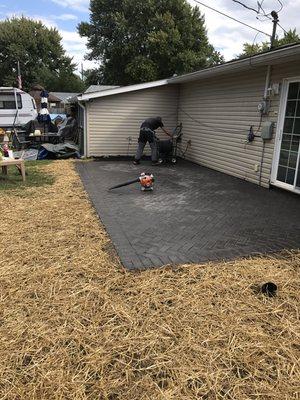 Paver patio