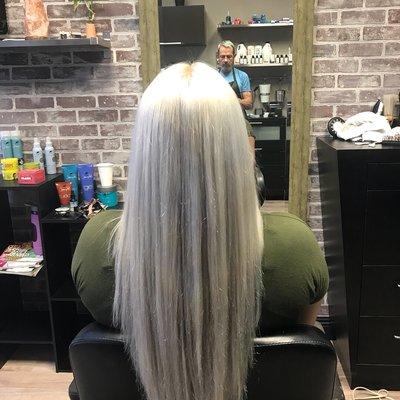 Beautiful smoky platinum