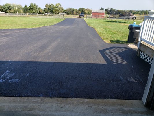 Driveway after