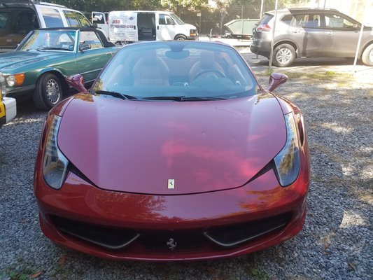 16 Ferrari 458 windshield replacement