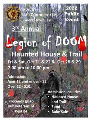 3rd Annual Legion of Doom begins October 21. See you there!