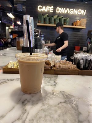 Salted maple latte - iced