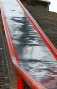 The slide with hail damage, Cardinalcat got us a new one