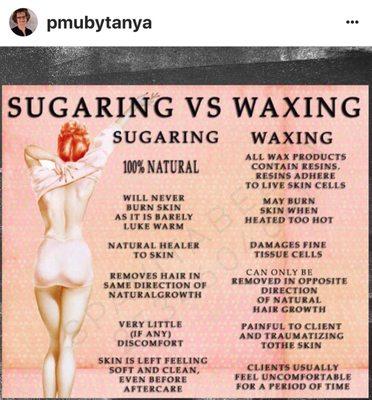 We love sugar waxing!