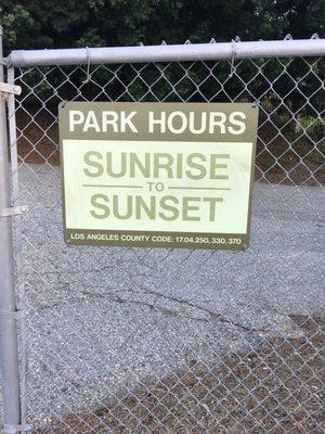 Park hours