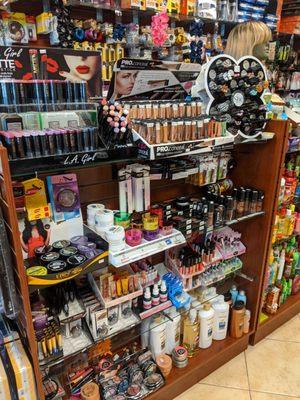 Product display. These are some of the cosmetics they carry.