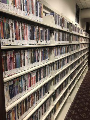 DVD selection downstairs