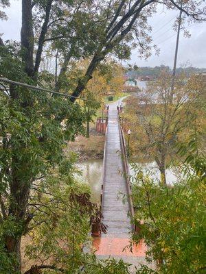 Zipline over the bridge