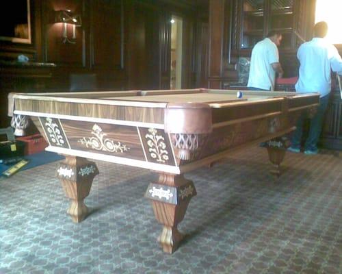 Antique Brunswick billiard table in Bellevue