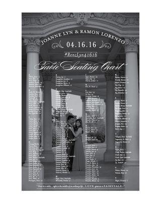 Wedding Seating Chart Poster