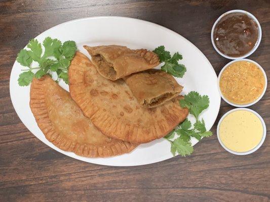 Vegan Pinto Bean Empanadas.