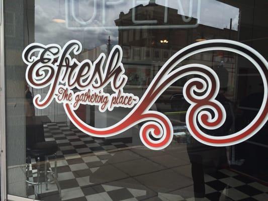 Nice logo on the storefront!