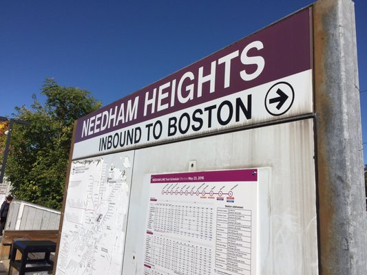 Needham Heights MBTA Station