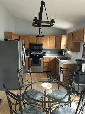 Repainted all kitchen walls and ceiling