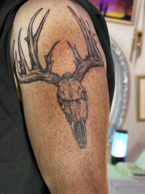 deer skull tattoo