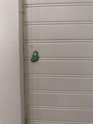 Casual gum on the wall