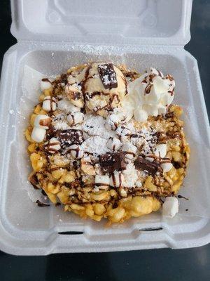 Smores Funnel Cake