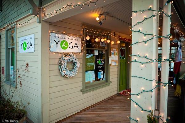 Winter at Village Green Yoga - It is in the historic Gilman Village